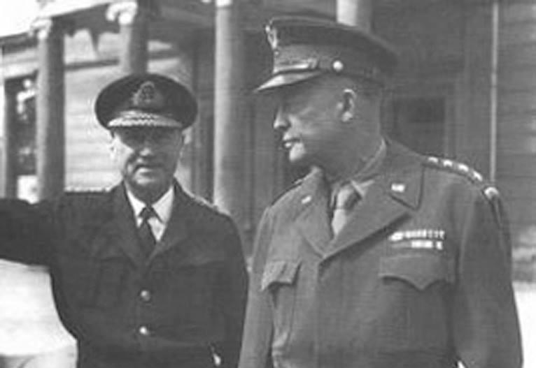 General Eisenhower, og admiral Ramsey