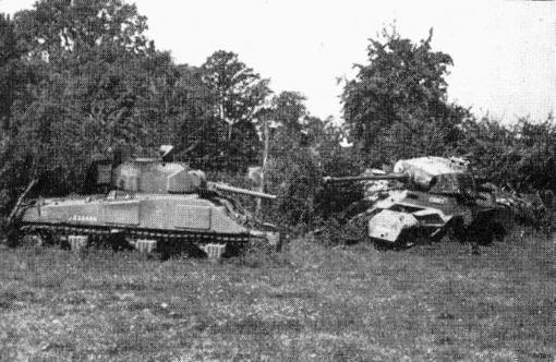 Polske Sherman kampvogne og tyske Panther kampvogne var i tætte dueller på høj 262. I mørke og tæt regnvejr kunne tyskerne komme helt ind i de polske stillinger. Kampene foregik mand mod mand - og kampvogn mod panzer!